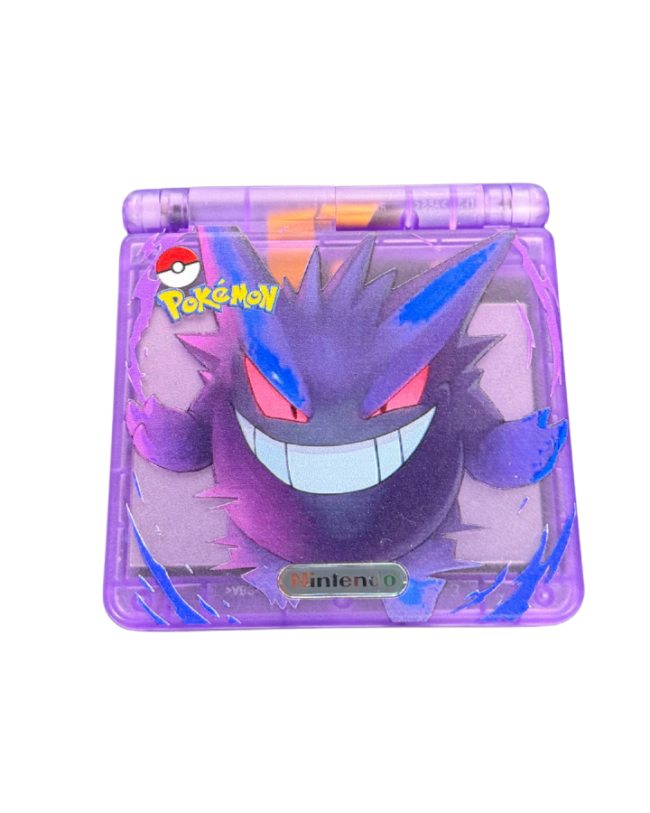 Custom Pokemon Gengar Gameboy Advance SP [IPS Backlit Screen] – Good Condition