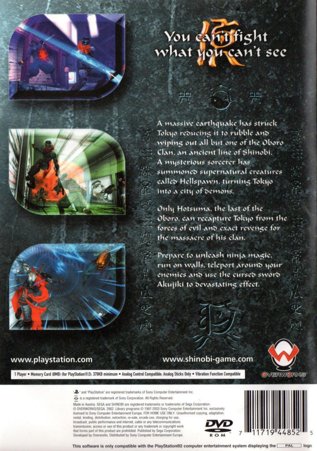 Shinobi [PAL Import] – PlayStation 2 (PS2)