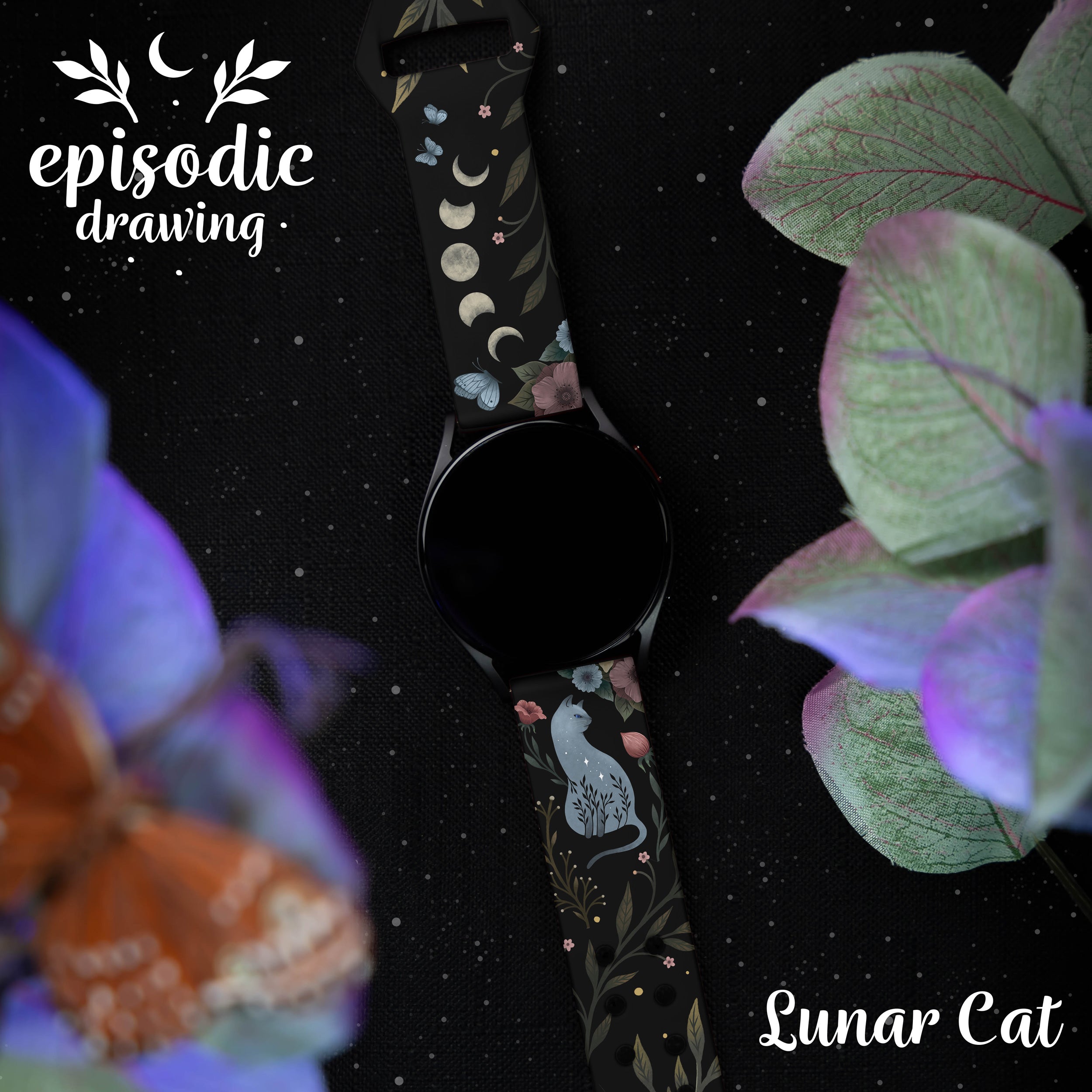 Episodic Drawing Enchanted Collection HD  Watchband for Samsung, Garmin, Fossil, and More