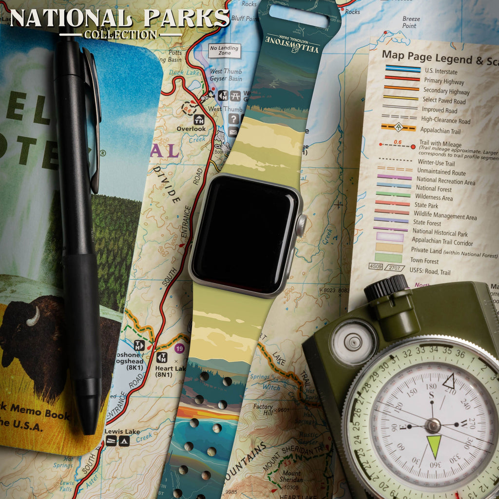 National Parks Yellowstone HD Fitbit Versa 3 & Sense 1 Watch Band