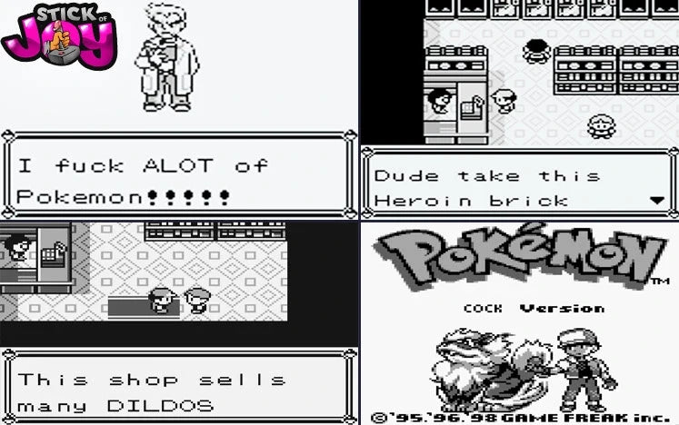 Pokemon Cock GBC ROM Hack Video Game Custom Gameboy Color