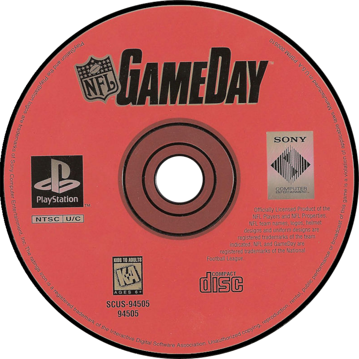 NFL GameDay – PlayStation 1 (PS1)