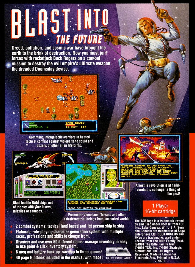Buck Rogers: Countdown to Doomsday – Sega Genesis (GEN)