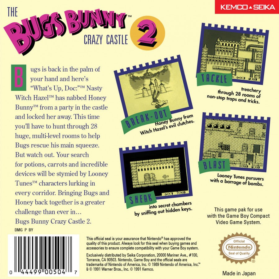 Bugs Bunny Crazy Castle 2 – Game Boy (GB)