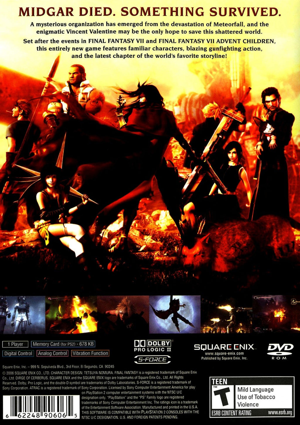 Final Fantasy VII: Dirge of Cerberus – PlayStation 2 (PS2)