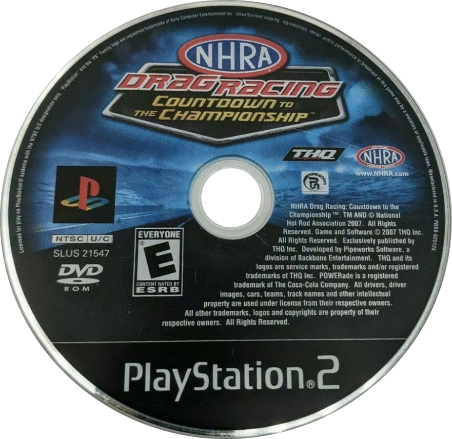NHRA Countdown to the Championship 2007 – PlayStation 2 (PS2)
