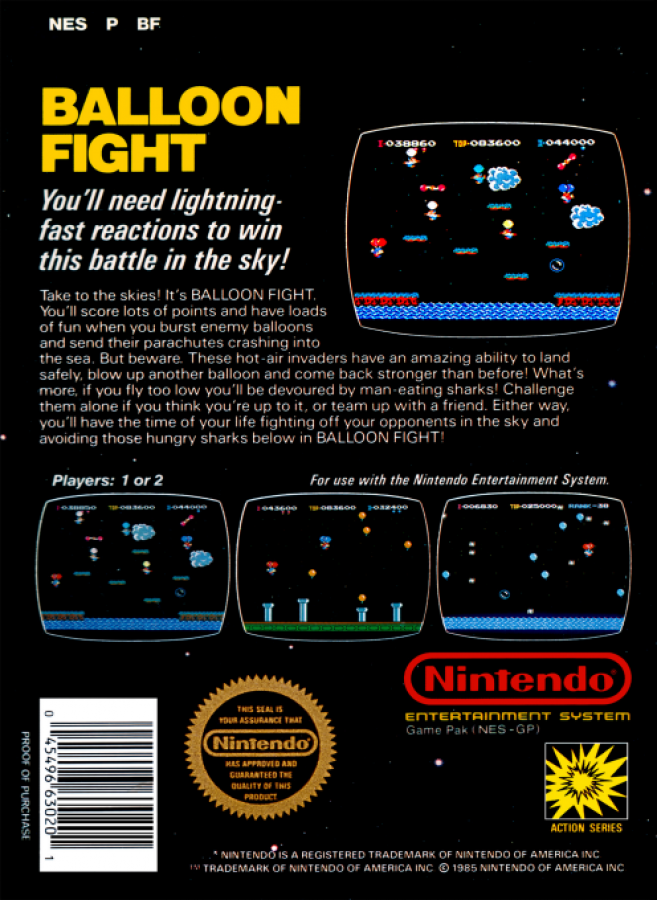 Balloon Fight – Nintendo Entertainment System (NES)