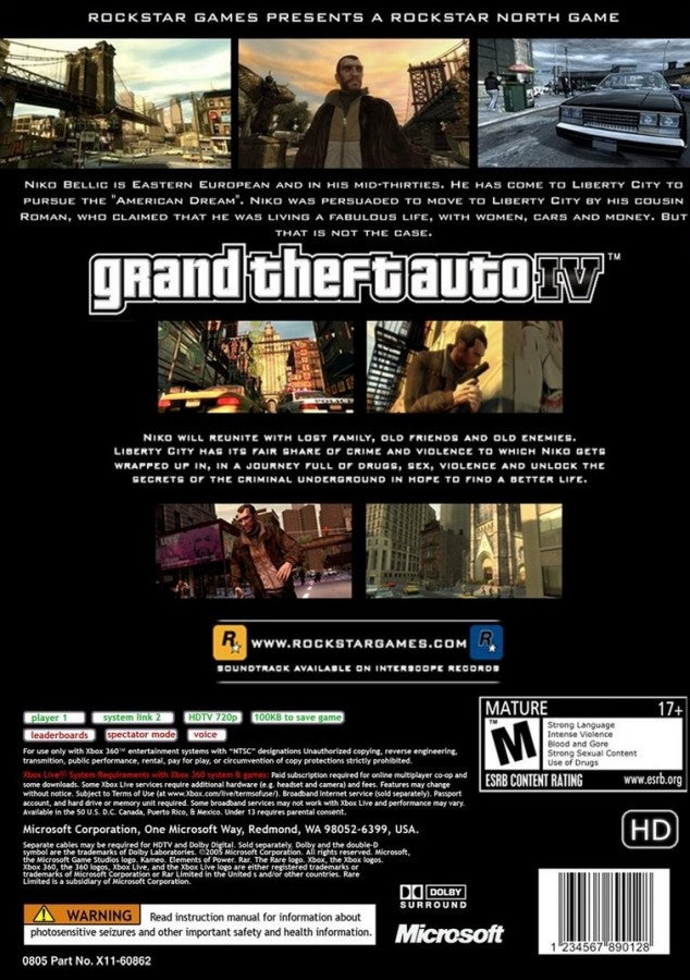 Grand Theft Auto IV – Xbox 360 (X360)