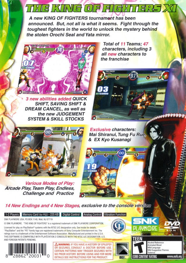 The King of Fighters XI – PlayStation 2 (PS2)