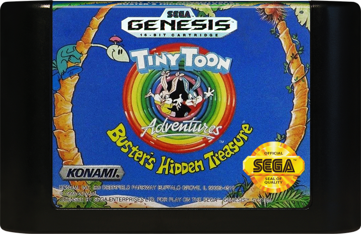 Tiny Toon Adventures: Buster's Hidden Treasure – Sega Genesis (GEN)