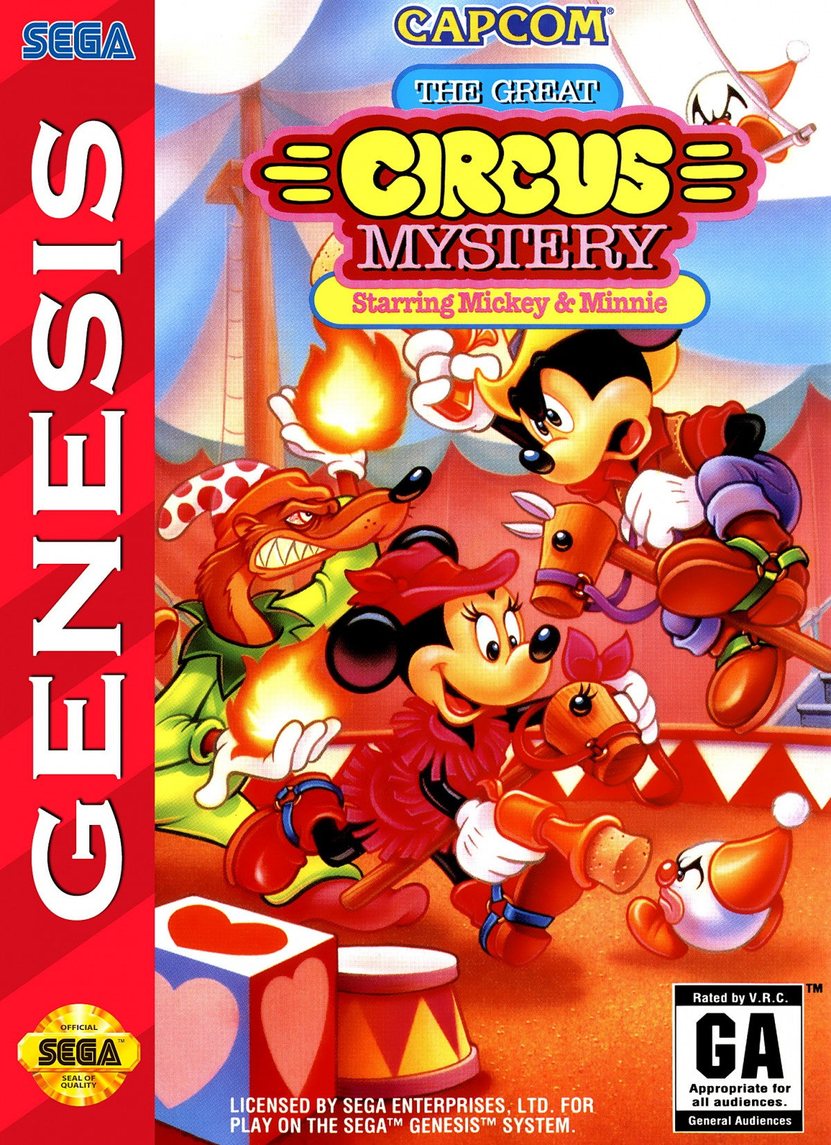 The Great Circus Mystery: Starring Mickey and Minnie  – Sega Genesis (GEN)