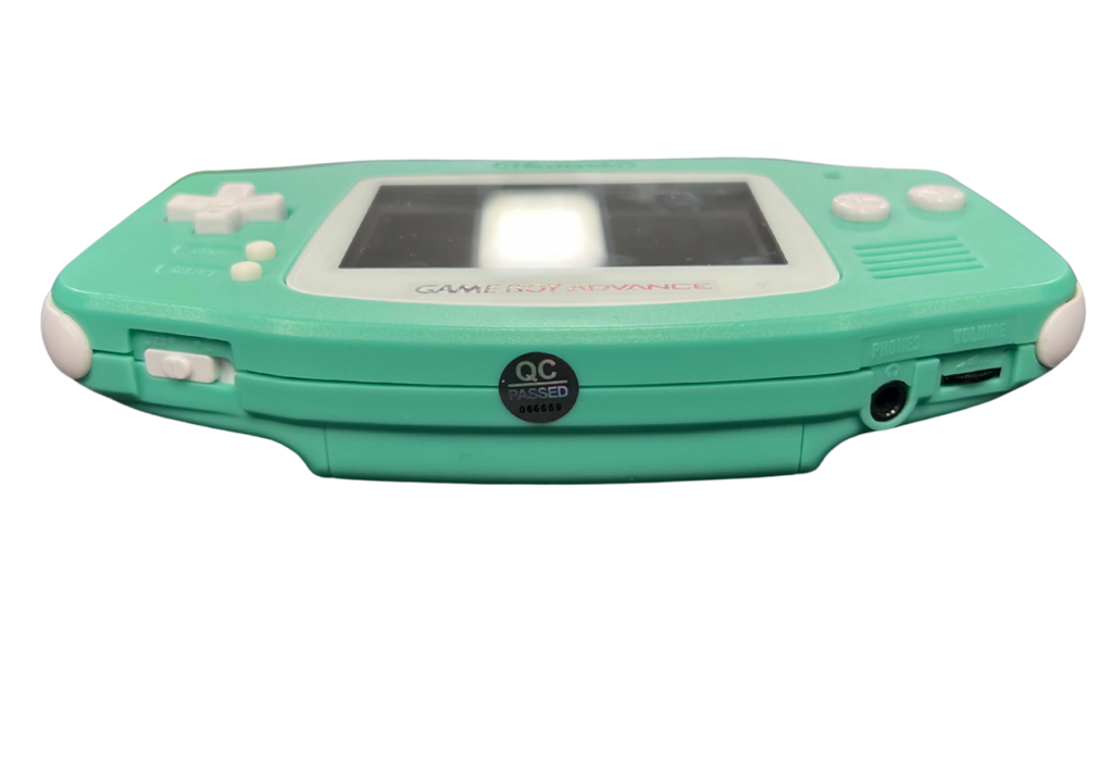 Game Boy Advance System (GBA)[IPS Screen][Custom Mint Green Shell] – Good Condition