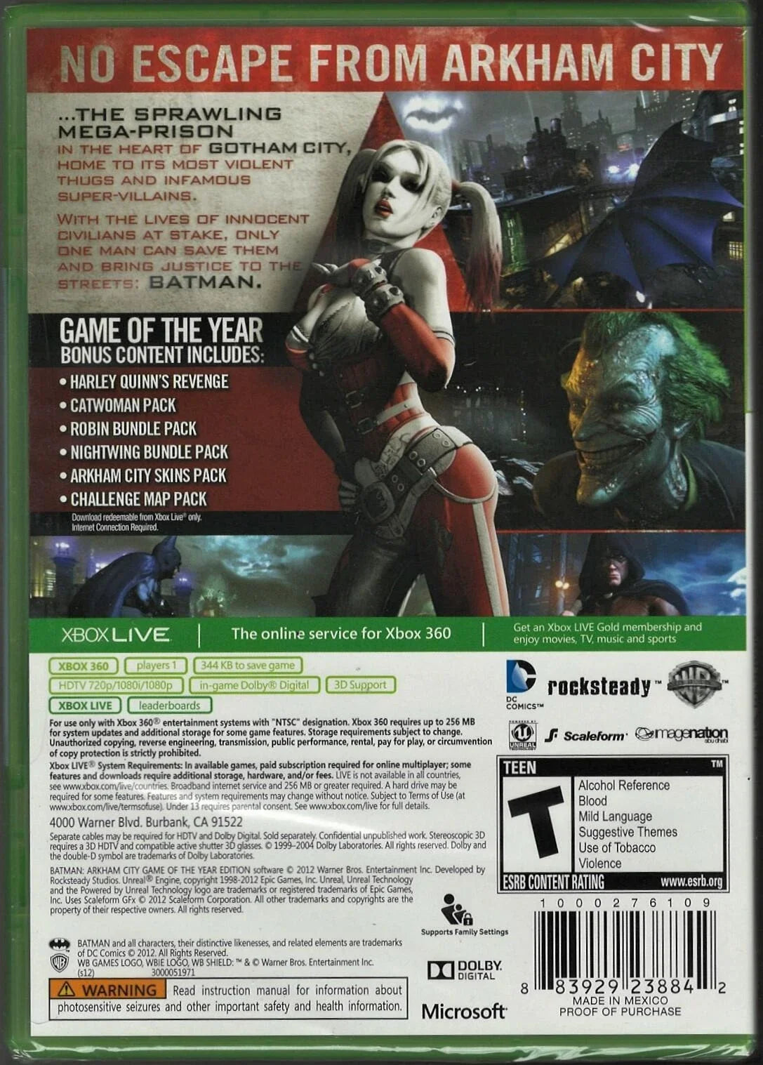 Batman: Arkham City [Platinum Hits Game of the Year] – Xbox 360 (X360)