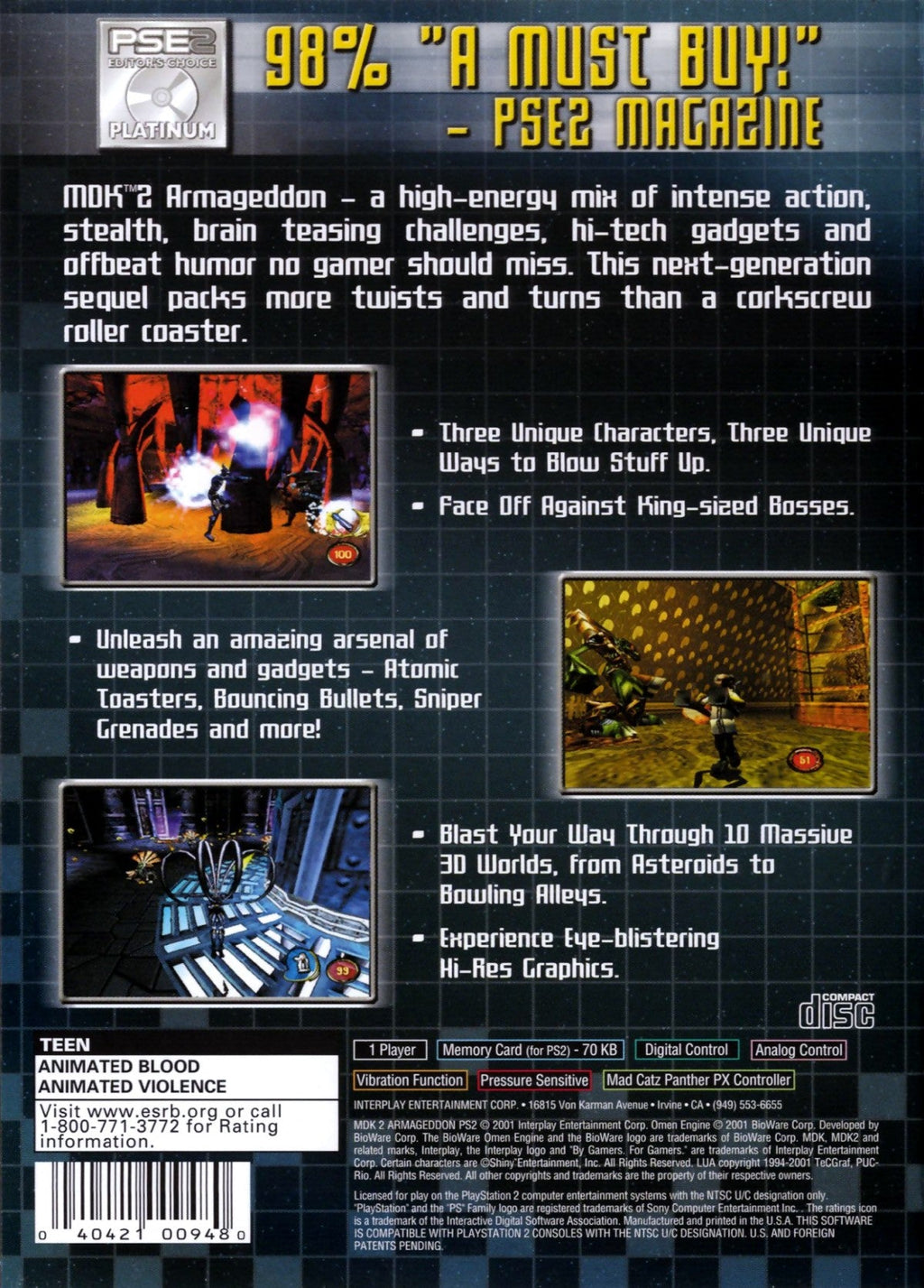 MDK 2 Armageddon – PlayStation 2 (PS2)