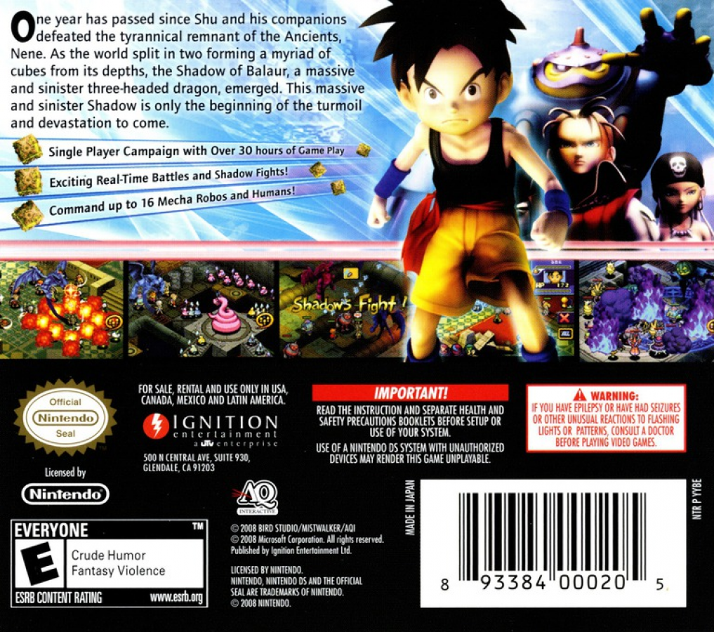 Blue Dragon Plus — Nintendo DS (DS)