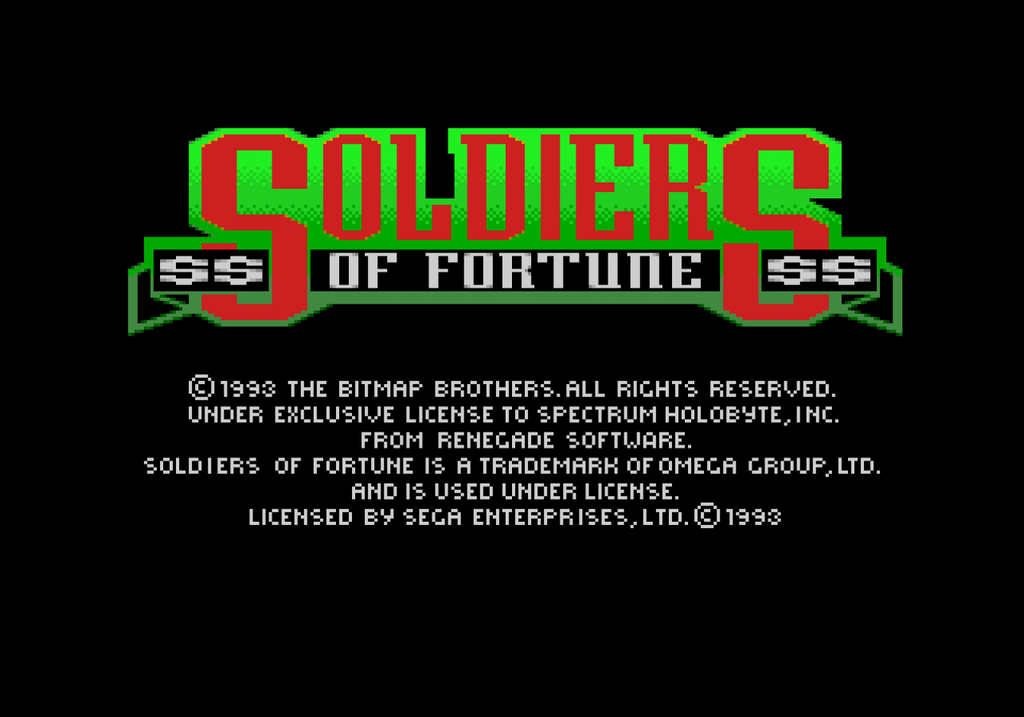 Soldiers of Fortune – Sega Genesis (GEN)
