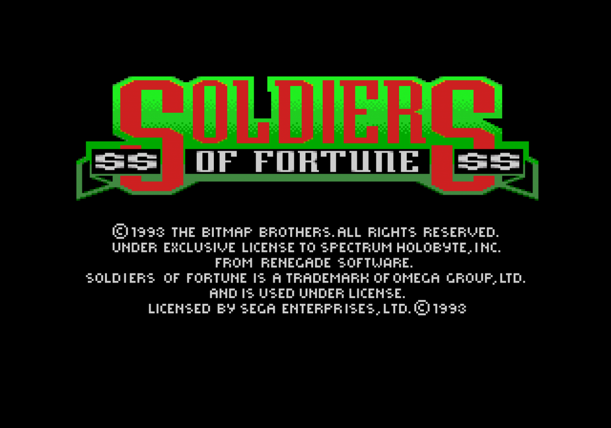 Soldiers of Fortune – Sega Genesis (GEN)