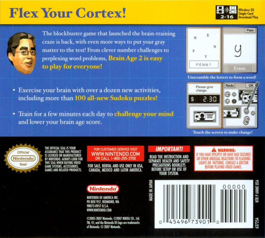 Brain Age 2 — Nintendo DS (DS)