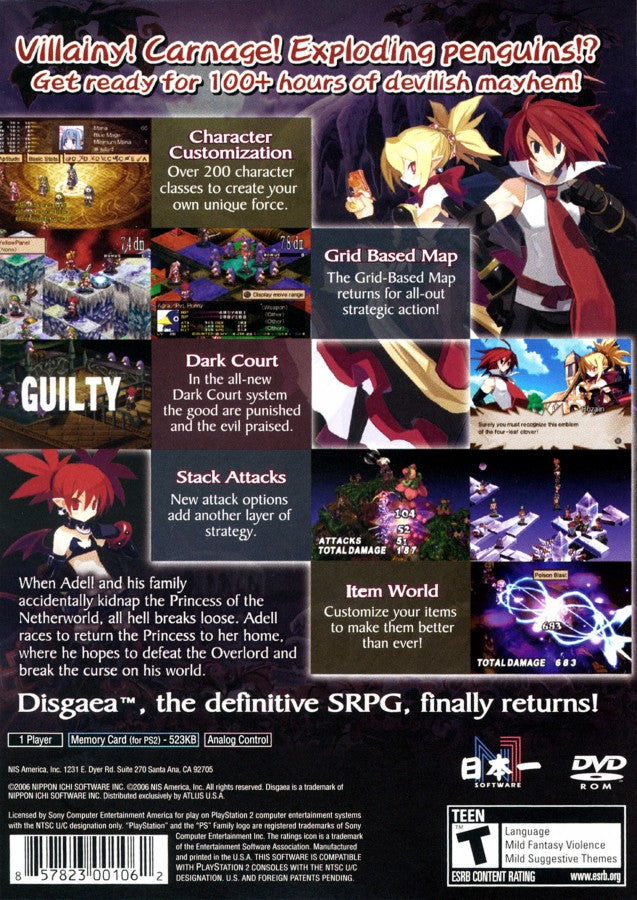 Disgaea 2: Cursed Memories – PlayStation 2 (PS2)