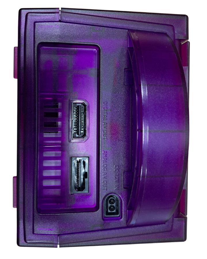 Nintendo GameCube Console System (GC) Custom Translucent Purple with Third-Party Controller – Good Condition