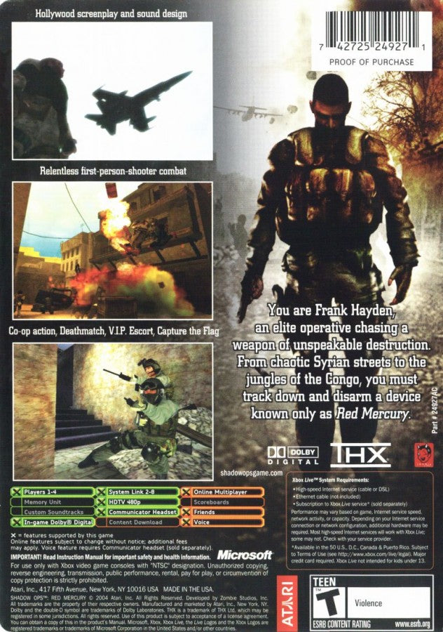 Shadow Ops: Red Mercury – Xbox (XBOX)