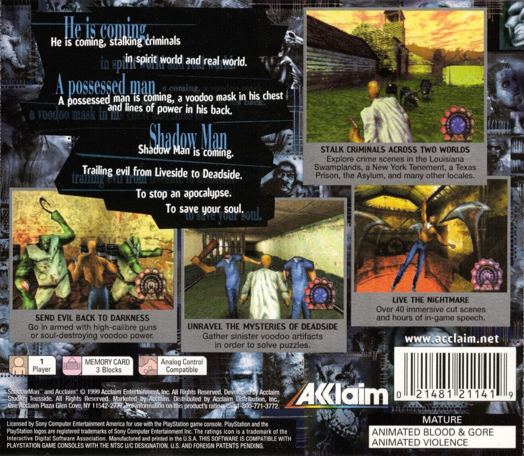 Shadow Man – PlayStation 1 (PS1)