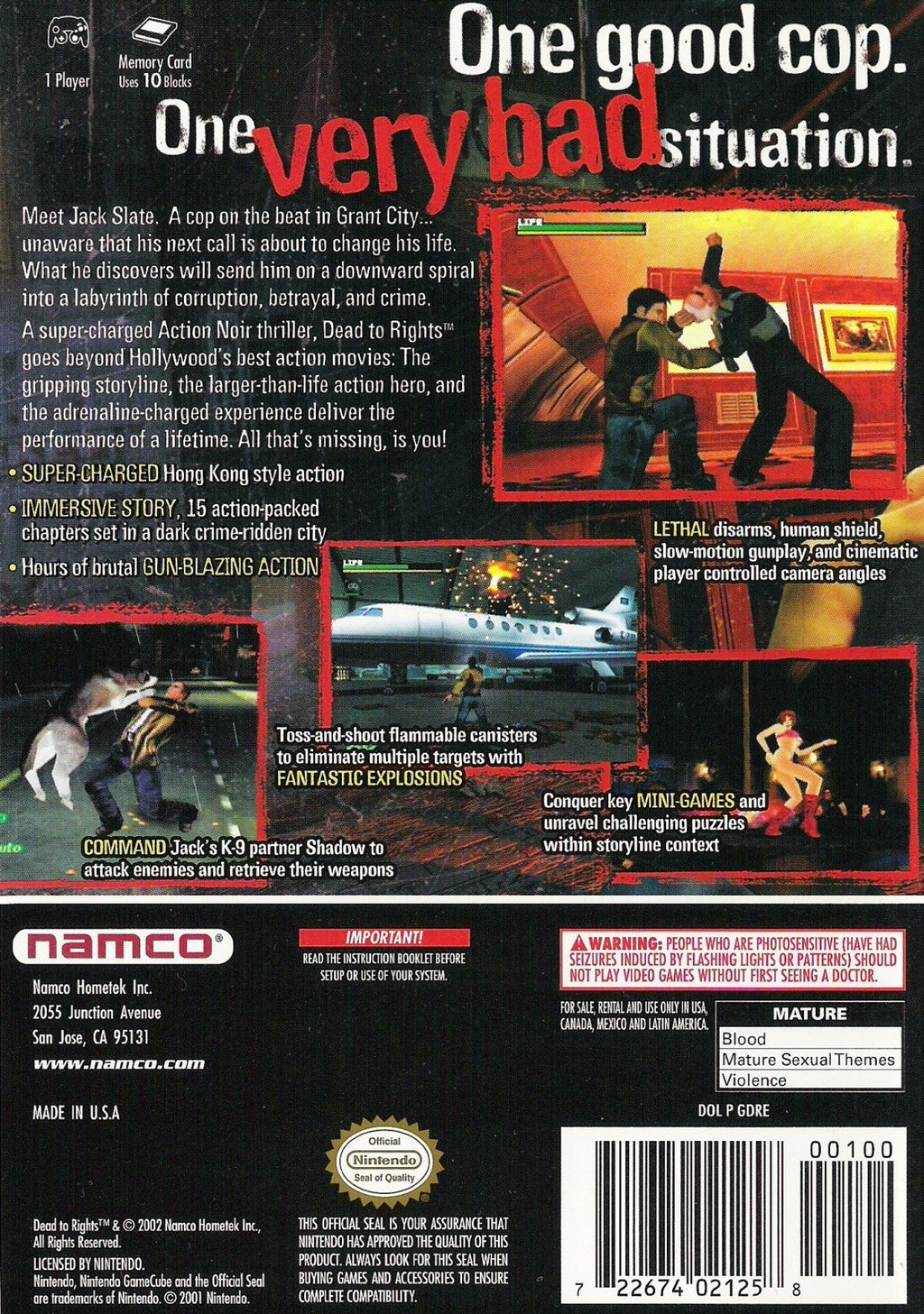 Dead to Rights – GameCube (GC)