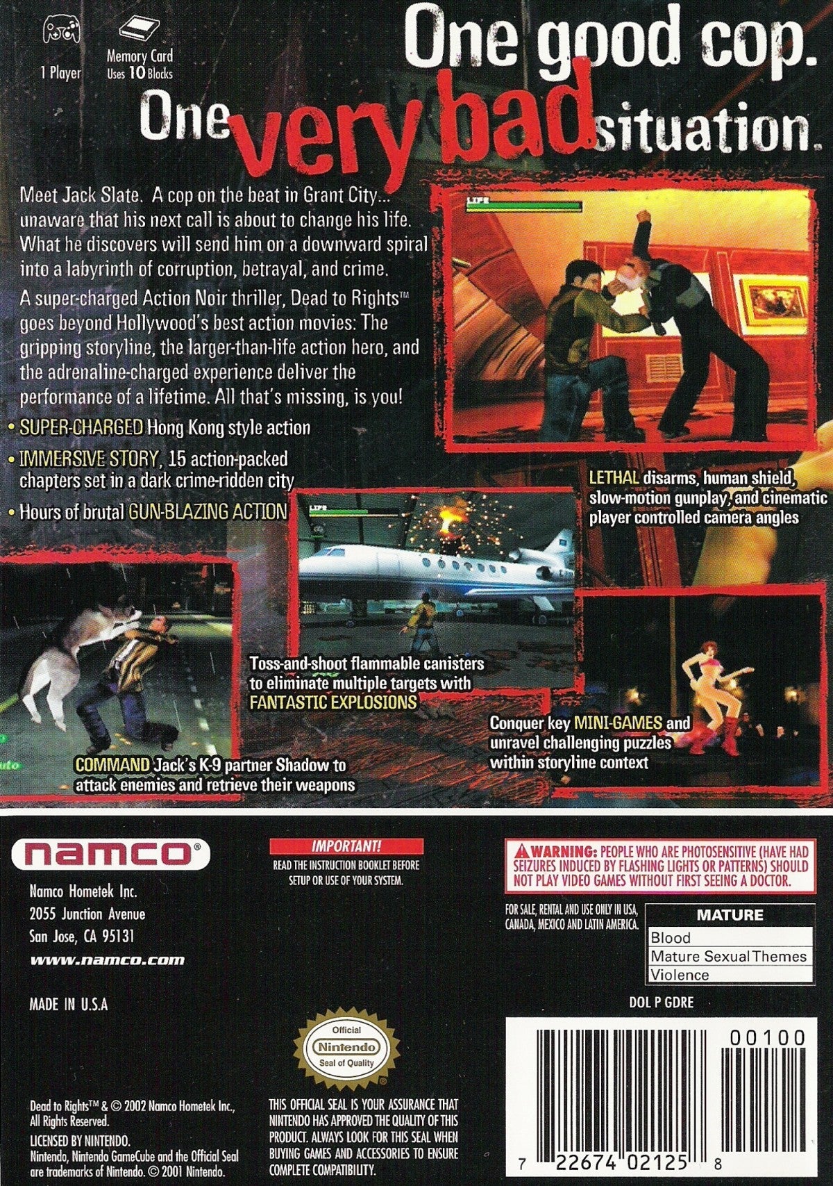 Dead to Rights – GameCube (GC)