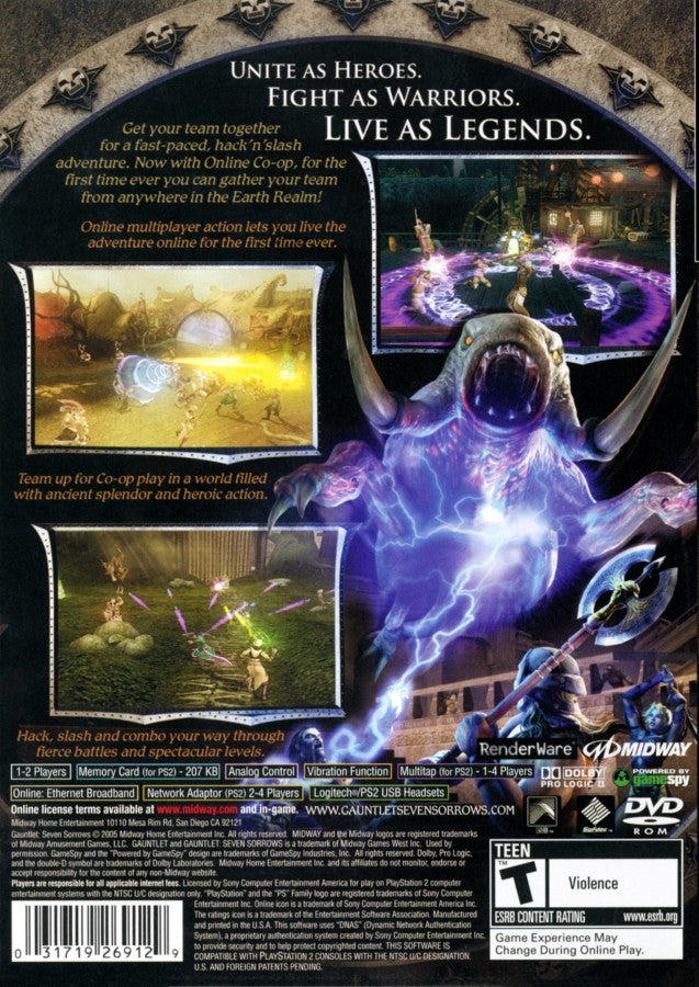 Gauntlet: Seven Sorrows – PlayStation 2 (PS2)