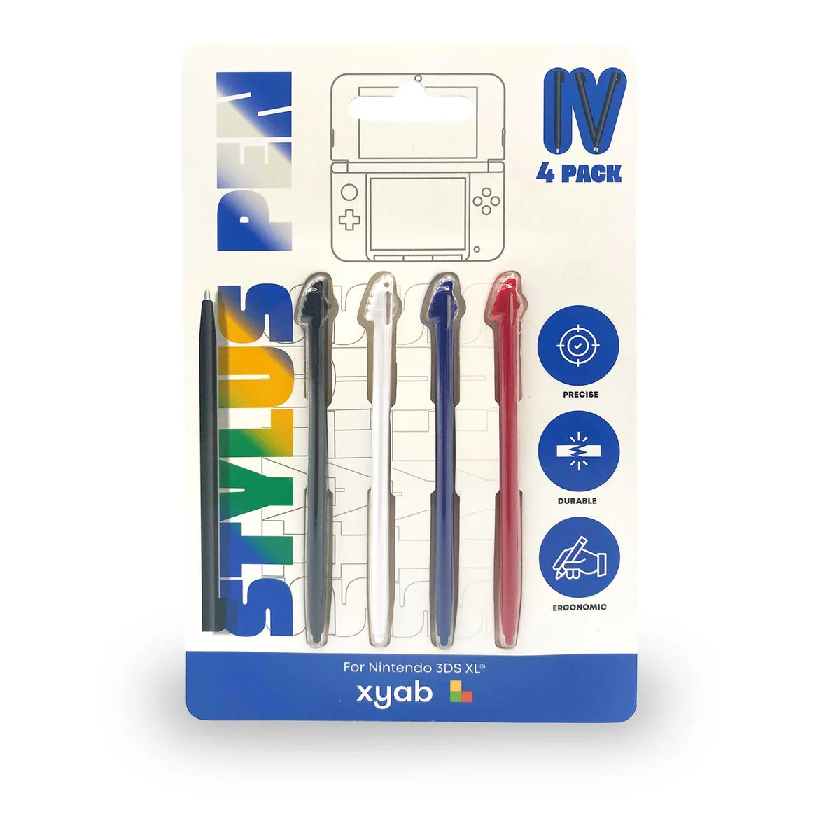 4 Pack Plastic Stylus for Nintendo 3DS XL – Nintendo 3DS Accessory (3DS)
