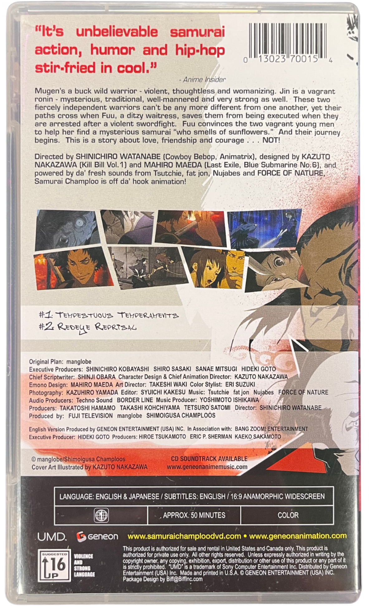 Samurai Champloo Episodes 1 & 2 [UMD Movie] – PlayStation Portable (PSP)
