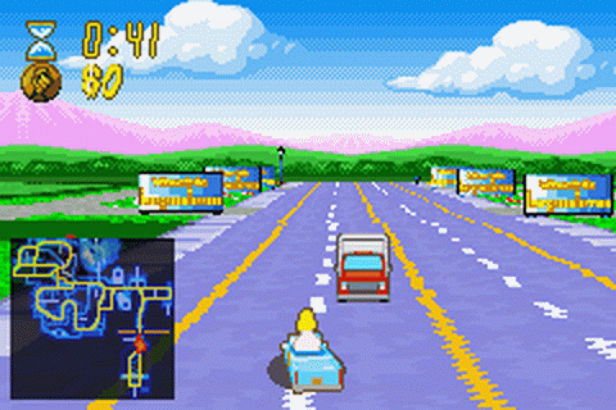 The Simpsons: Road Rage– Game Boy Advance (GBA)