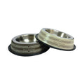 Oripet Patterned Stainless Steel Dog Bowl for Food and Water 32 oz