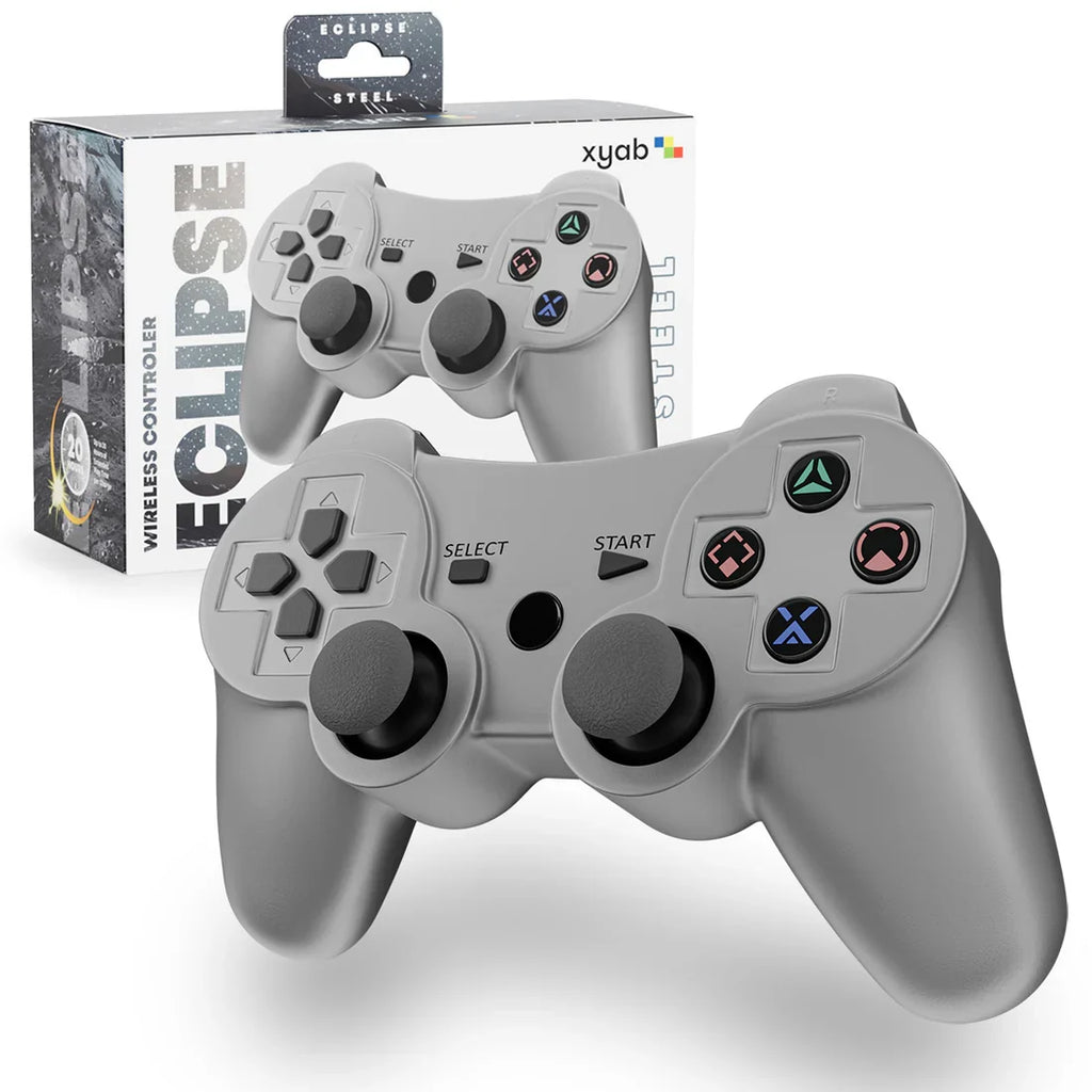 ECLIPSE Wireless Bluetooth Controller For PlayStation 3 (PS3) [Steel Silver] – PlayStation 3 Accessory (PS3)