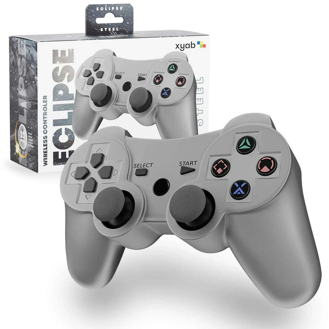ECLIPSE Wireless Bluetooth Controller For PlayStation 3 (PS3) [Steel Silver] – PlayStation 3 Accessory (PS3)