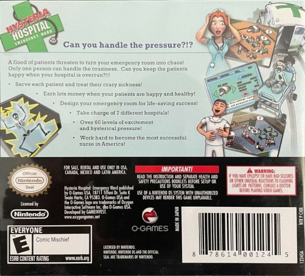 Hysteria Hospital: Emergency Ward – Nintendo DS (DS)