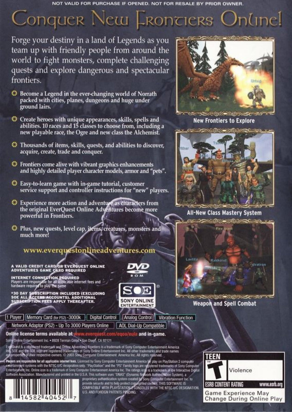 EverQuest Online Adventures: Frontiers – PlayStation 2 (PS2)