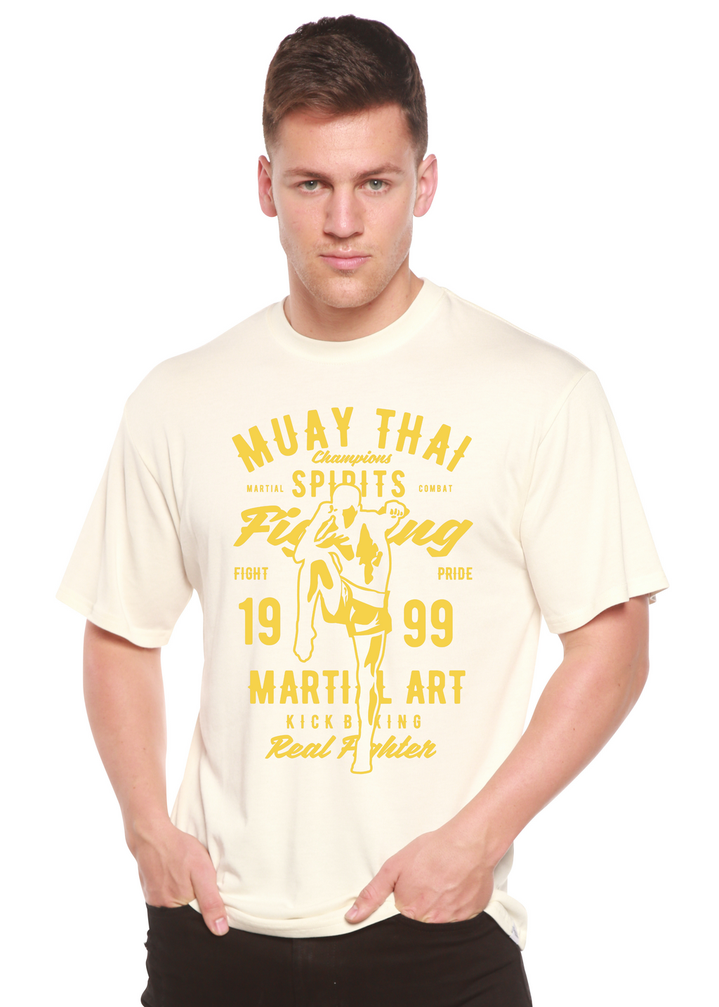 Muay Thai Spun Bamboo® Men's Bamboo Viscose/Organic Cotton Short Sleeve Graphic T-Shirt