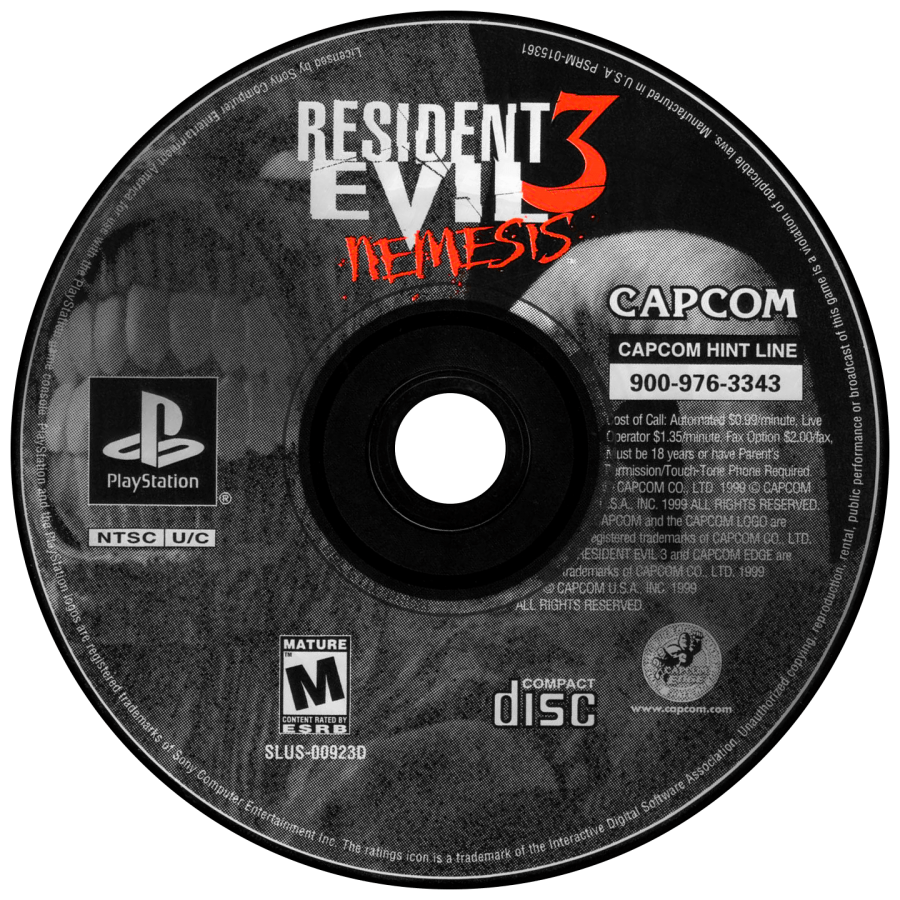 Resident Evil 3: Nemesis [With Dino Crisis Demo] – PlayStation 1 (PS1)