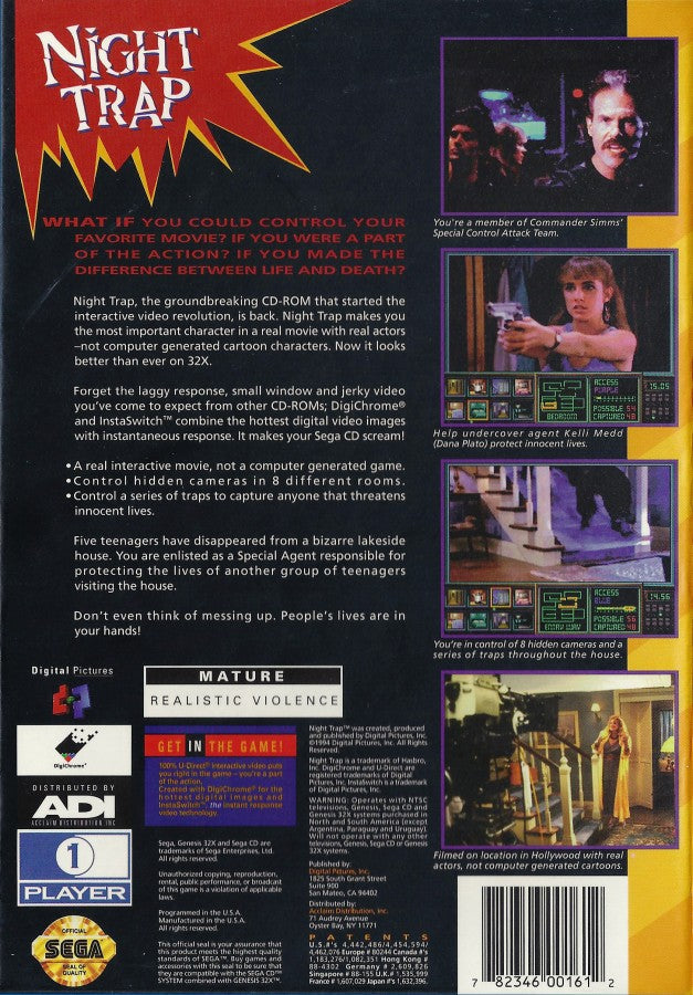 Night Trap CD 32x – Sega 32X (32X)