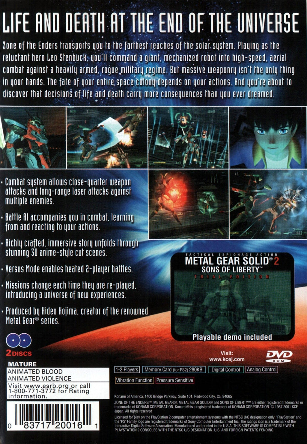 Zone of the Enders – PlayStation 2 (PS2)