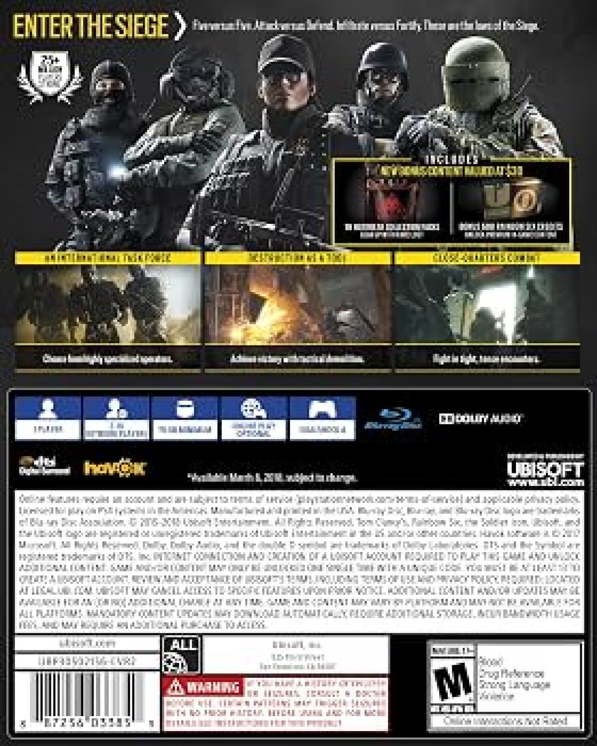 Tom Clancy's Rainbow Six Siege [Advanced Edition] – Playstation 4 (PS4)