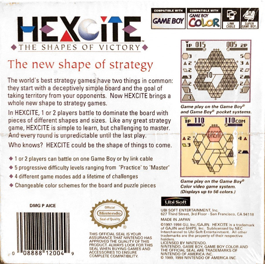 Hexcite – Game Boy Color (GBC)