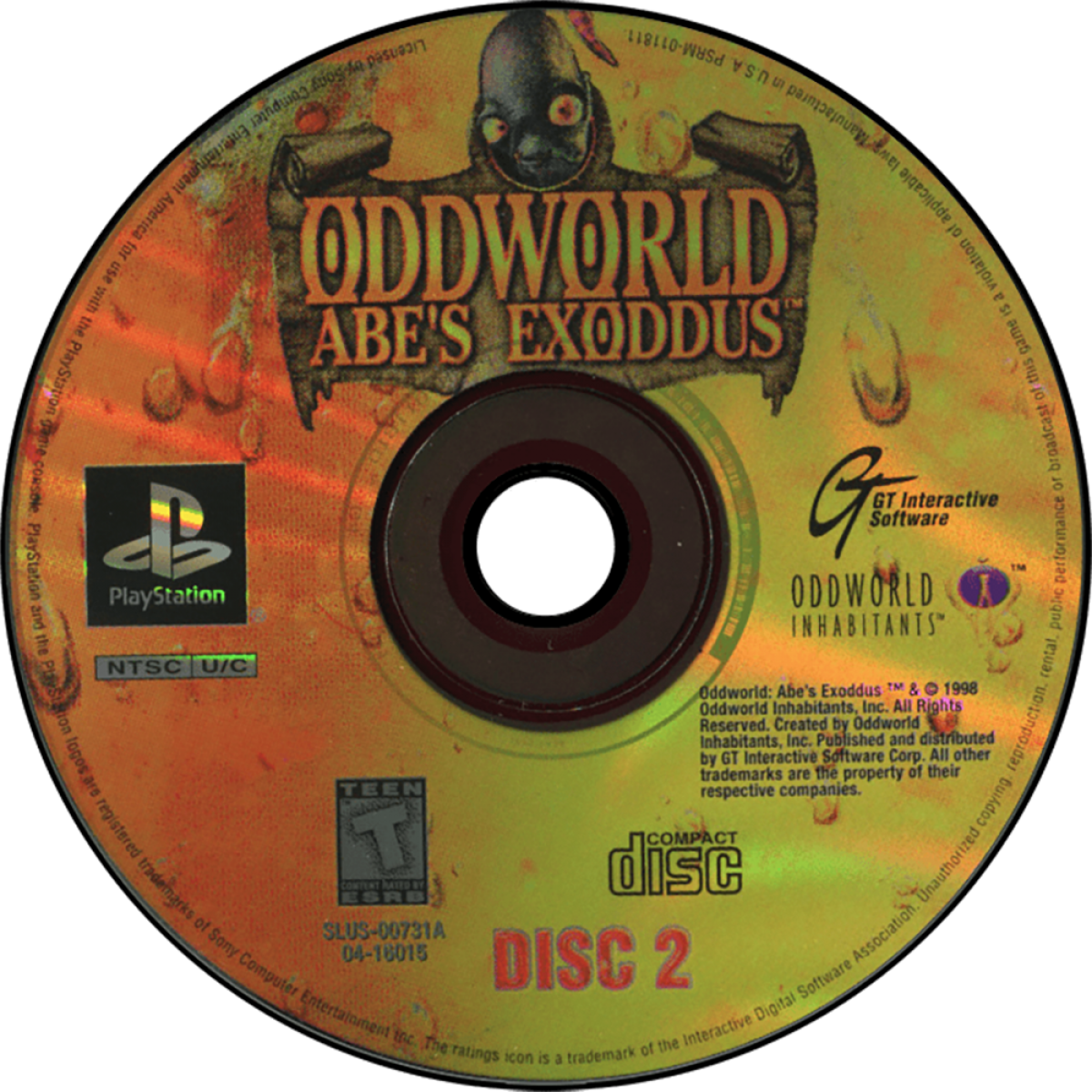 Oddworld: Abe's Exoddus – PlayStation 1 (PS1)