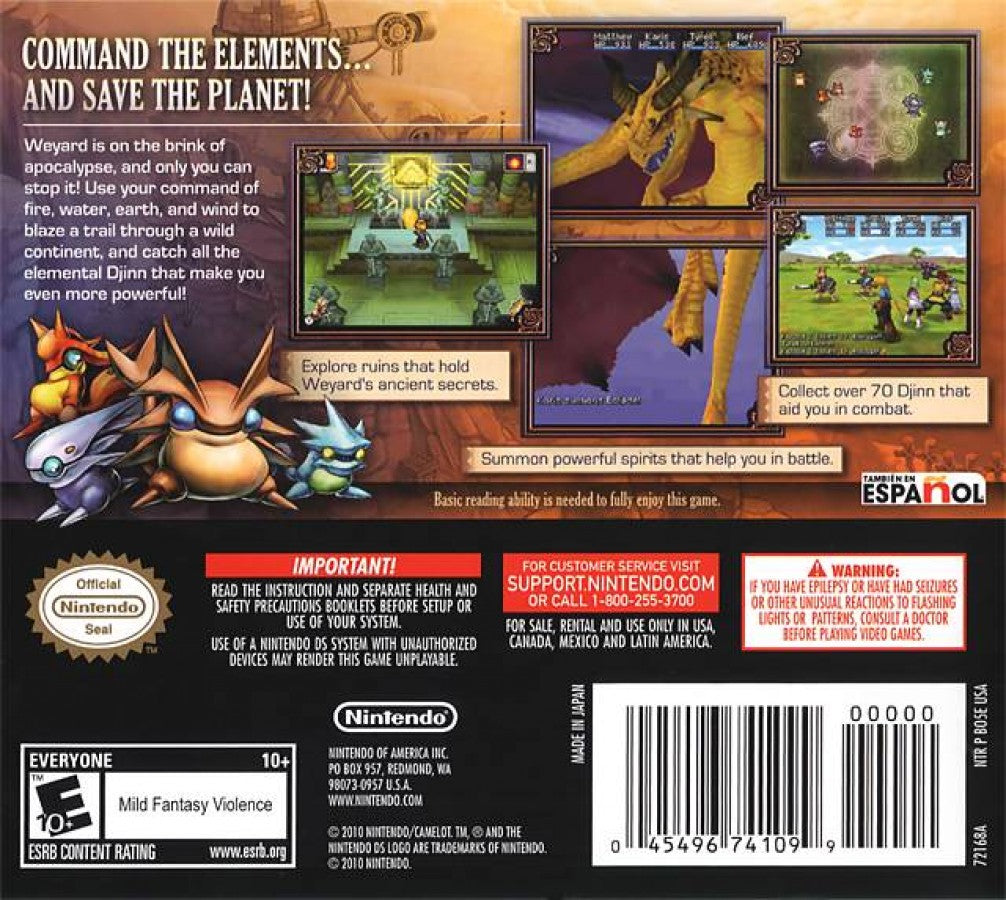 Golden Sun: Dark Dawn – Nintendo DS (DS)
