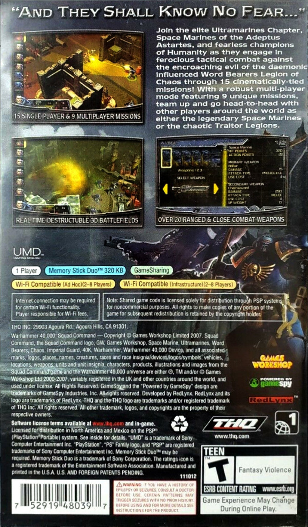 Warhammer 40000: Squad Command – PlayStation Portable (PSP)