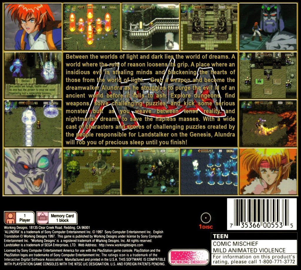 Alundra – PlayStation 1 (PS1)