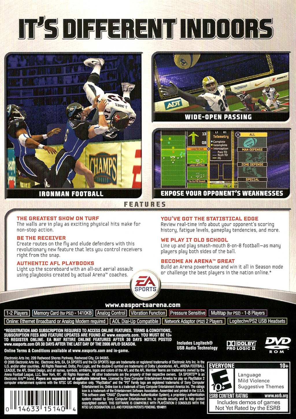 Arena Football – PlayStation 2 (PS2)