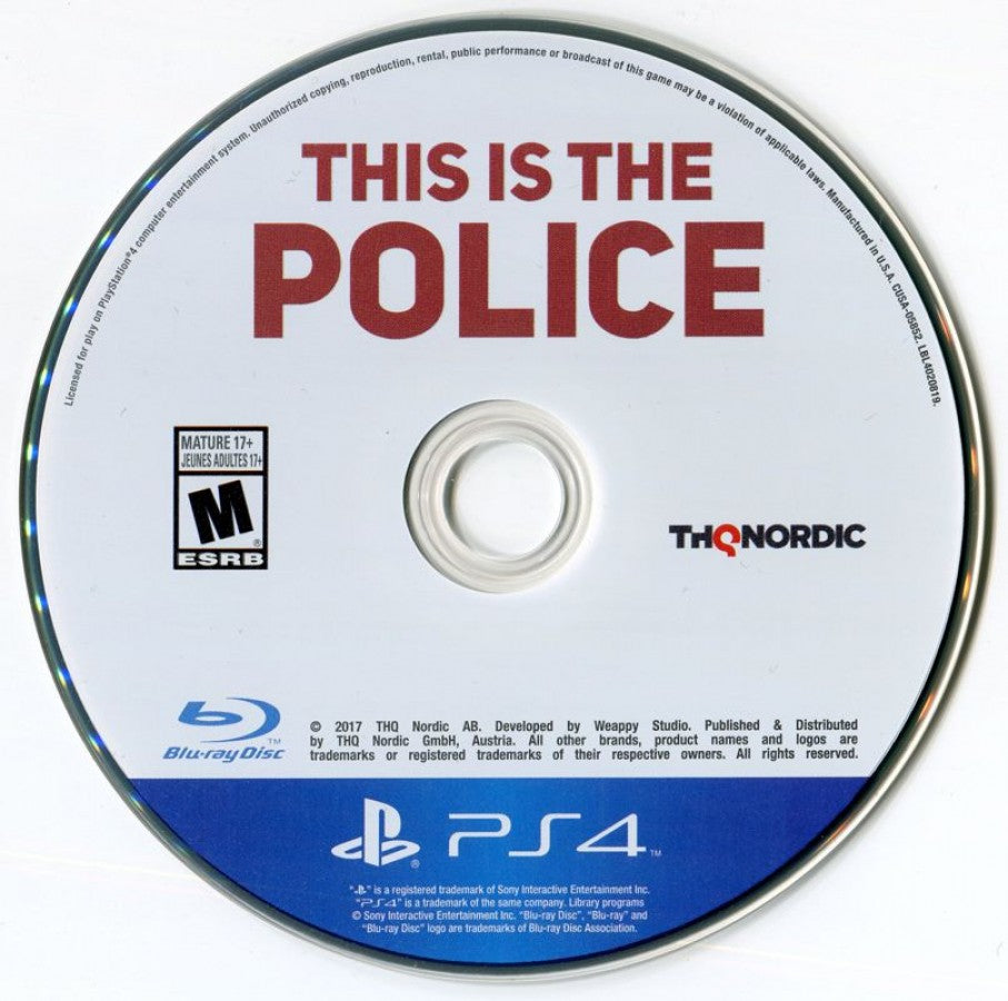 This is the Police – PlayStation 4 (PS4)