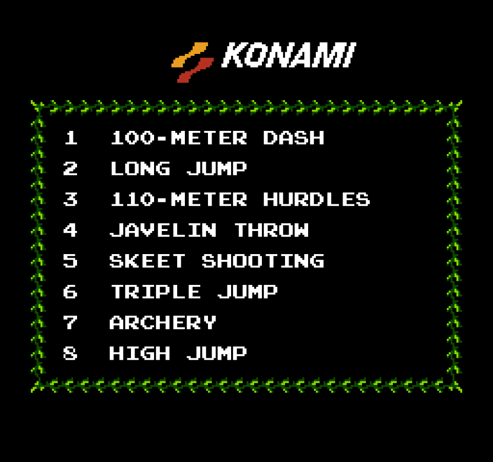 Track and Field – Nintendo Entertainment System (NES)